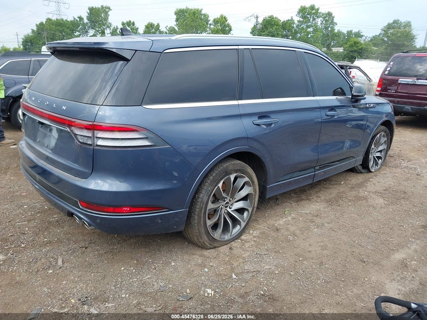 Vin: 5lmyj8xyxmnl00656, lot: 45974503, lincoln aviator grand touring 20214