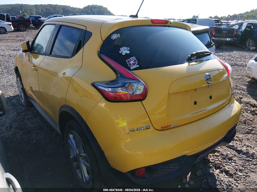 Vin: jn8af5mv8ft559927, lot: 45974523, nissan juke sv 20153