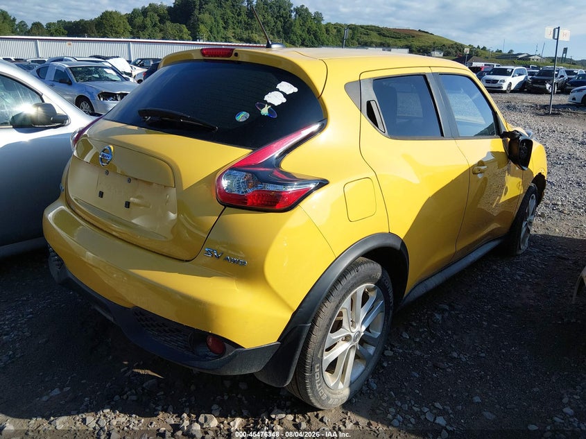 Vin: jn8af5mv8ft559927, lot: 45974523, nissan juke sv 20154
