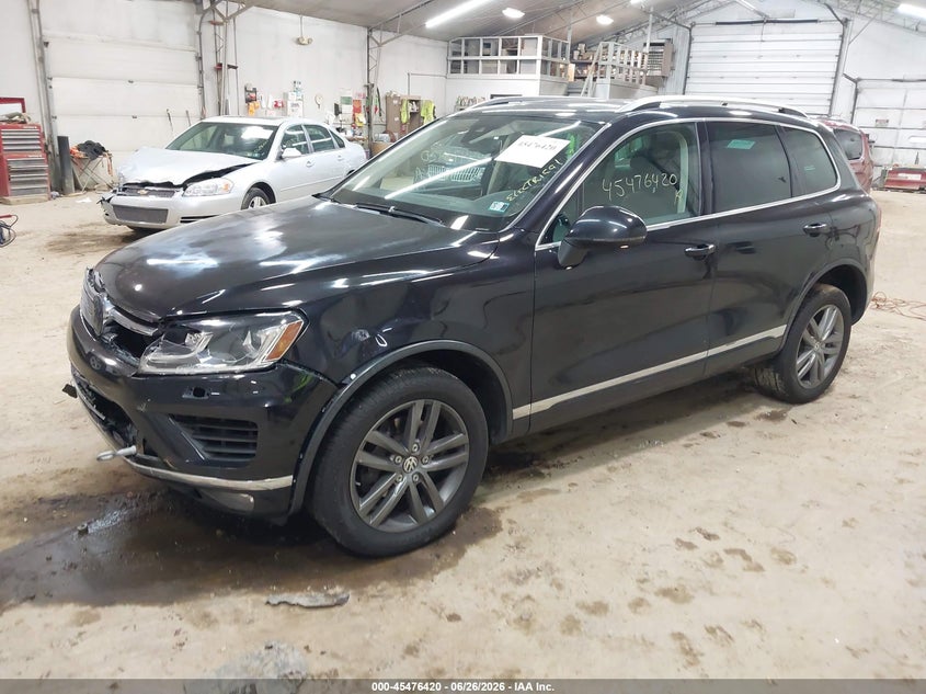 Vin: wvgef9bp6gd001543, lot: 45974595, volkswagen touareg vr6 lux 20162
