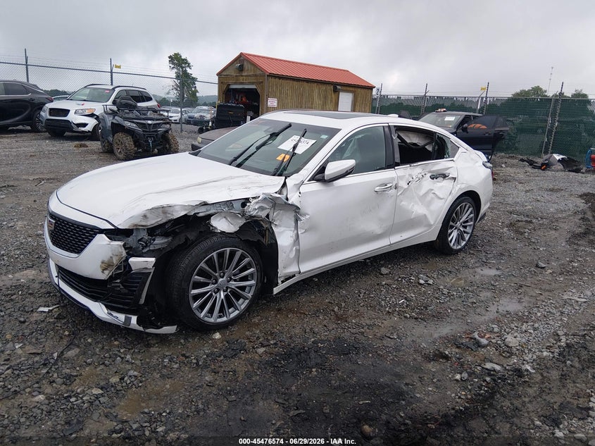 Vin: 1g6dt5rk2m0121325, lot: 45974749, cadillac ct5 premium luxury 20212