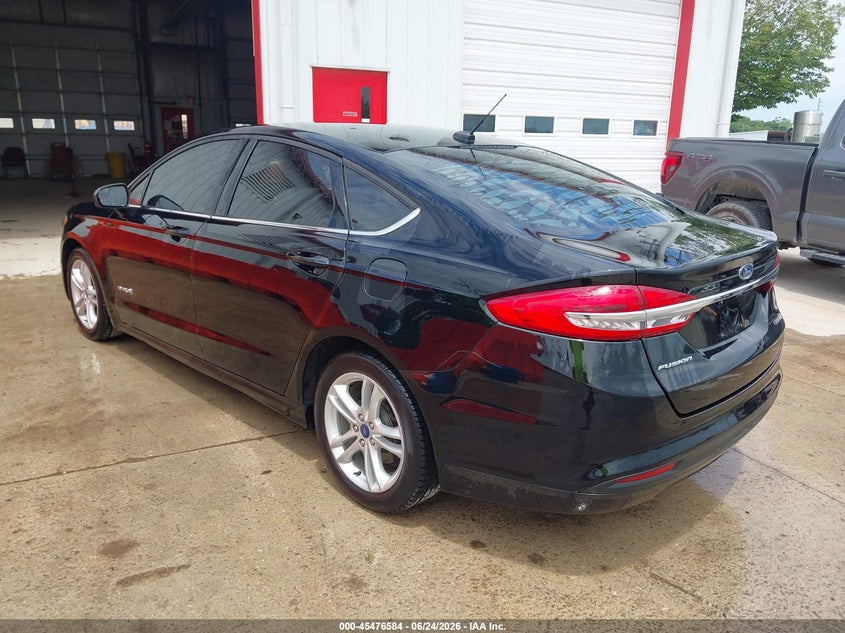 Vin: 3fa6p0uu7jr271390, lot: 45974759, ford fusion hybrid s 20183
