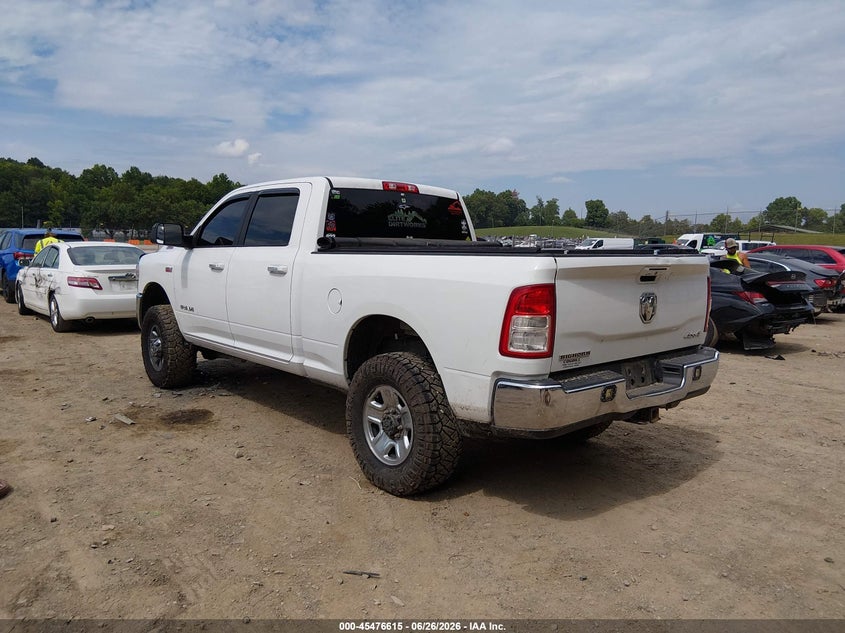 Vin: 3c6ur5dj9kg663693, lot: 45974790, ram 2500 big horn  4x4 6'4 box 20193