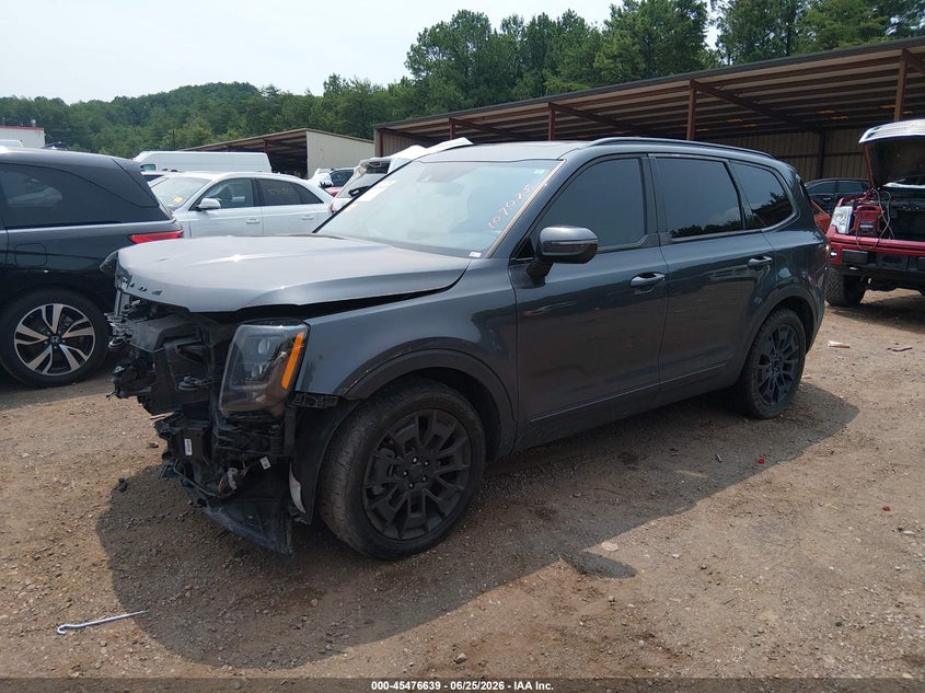 2021 Kia Telluride Ex, Front End, IAAI, VIN 5XYP3DHC0MG107075 — photo 2
