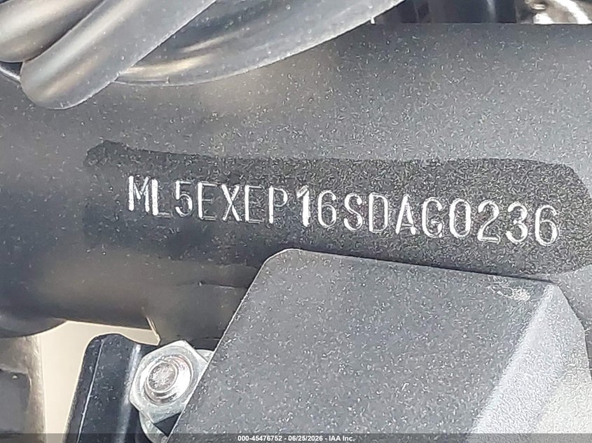 2025 Kawasaki Ex650 P VIN: ML5EXEP16SDAG0236 Lot: 45476752