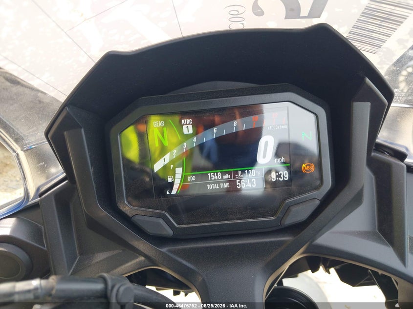 2025 Kawasaki Ex650 P VIN: ML5EXEP16SDAG0236 Lot: 45476752