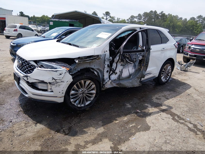 Vin: 2fmpk3k98lba34210, lot: 45974984, ford edge titanium 20202
