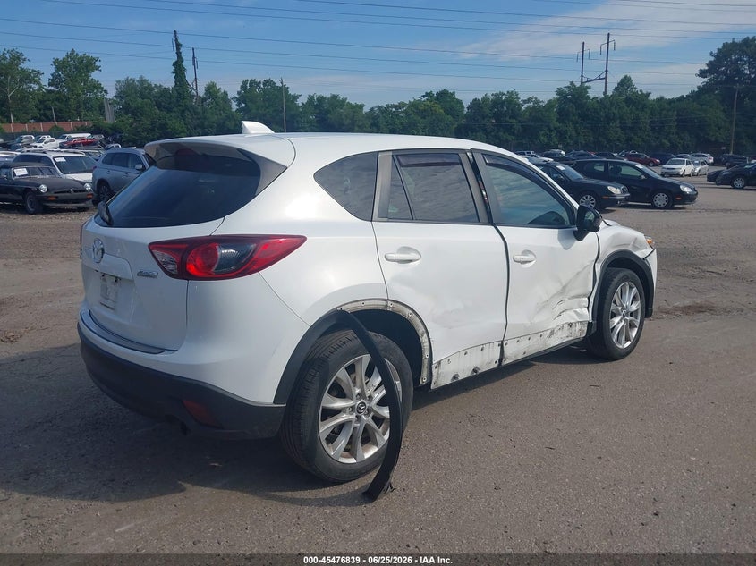 Vin: jm3ke4dy7e0321193, lot: 45975014, mazda cx-5 grand touring 20144