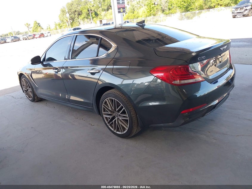 Vin: kmtg64la4lu048737, lot: 45975060, genesis g70 2.0t rwd 20203
