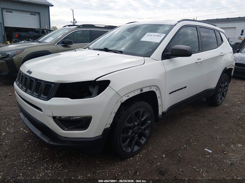2021 Jeep Compass, Rear, IAAI, VIN 3C4NJDEB6MT601944 — photo 2
