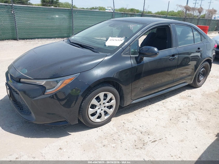 Vin: 5yfepmae0mp255326, lot: 45975095, toyota corolla le 20212