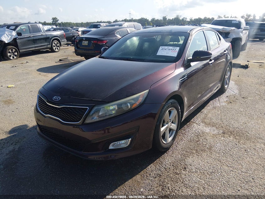 Vin: 5xxgm4a70eg280630, lot: 45975129, kia optima lx 20142