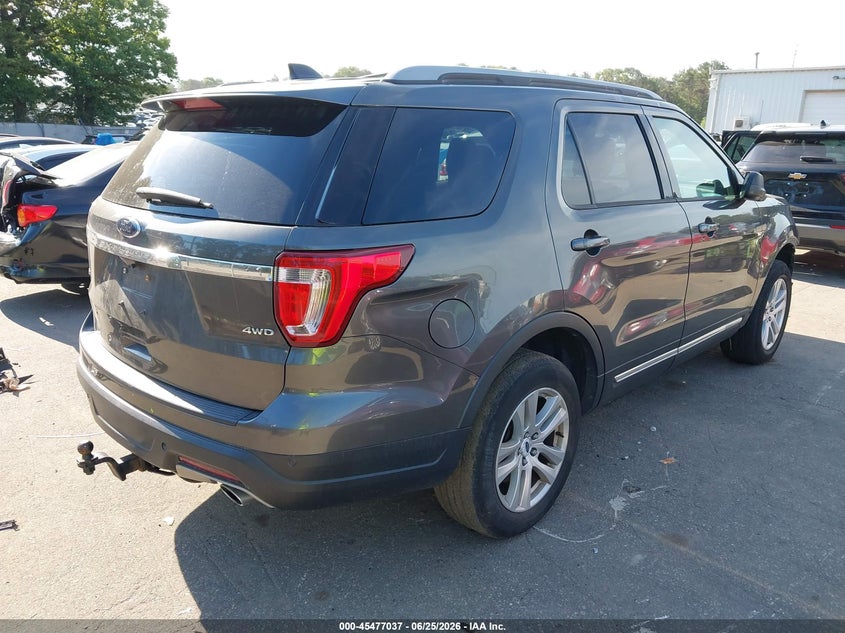 Vin: 1fm5k8d84jgc42311, lot: 45975212, ford explorer xlt 20184