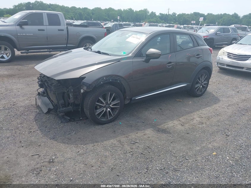 Vin: jm1dkdd74h0143605, lot: 45975233, mazda cx-3 grand touring 20172