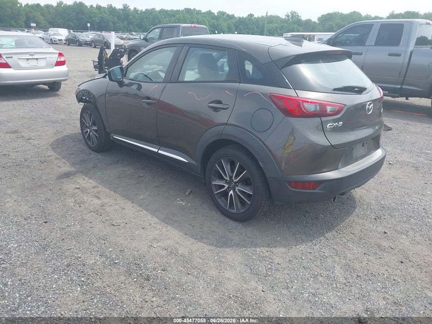 Vin: jm1dkdd74h0143605, lot: 45975233, mazda cx-3 grand touring 20173