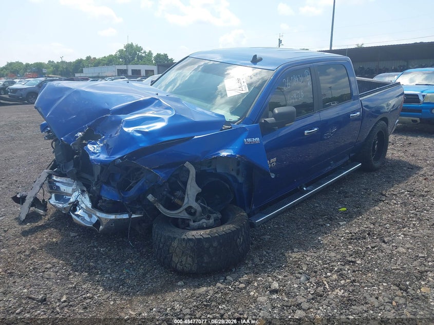 Vin: 3c6rr7lt6jg198504, lot: 45975252, ram 1500 big horn  4x4 5'7 box 20182
