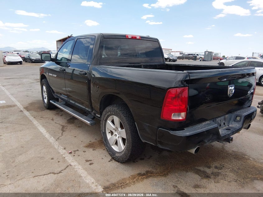 Vin: 1c6rd7kt4cs199694, lot: 45975449, ram 1500 express 20123