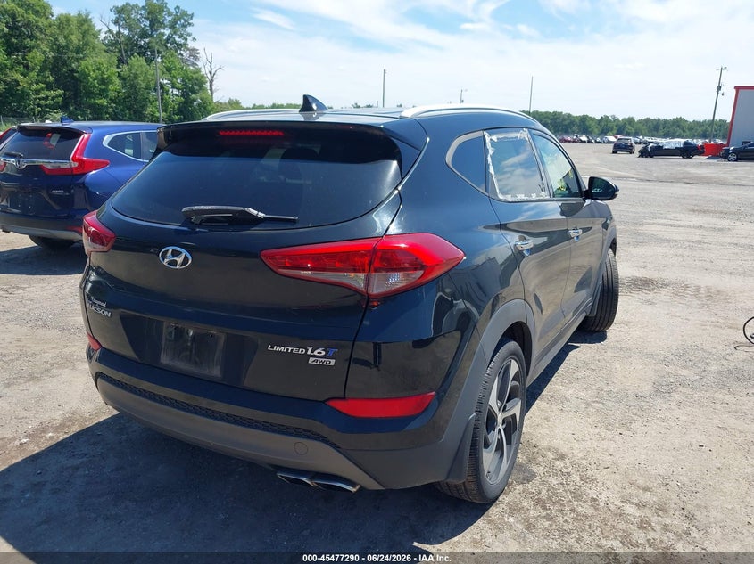 2016 HYUNDAI TUCSON SPORT UTILITY VEHICLE 1.6L I-4 DI, DOHC, VVT, TURBO, 175HP