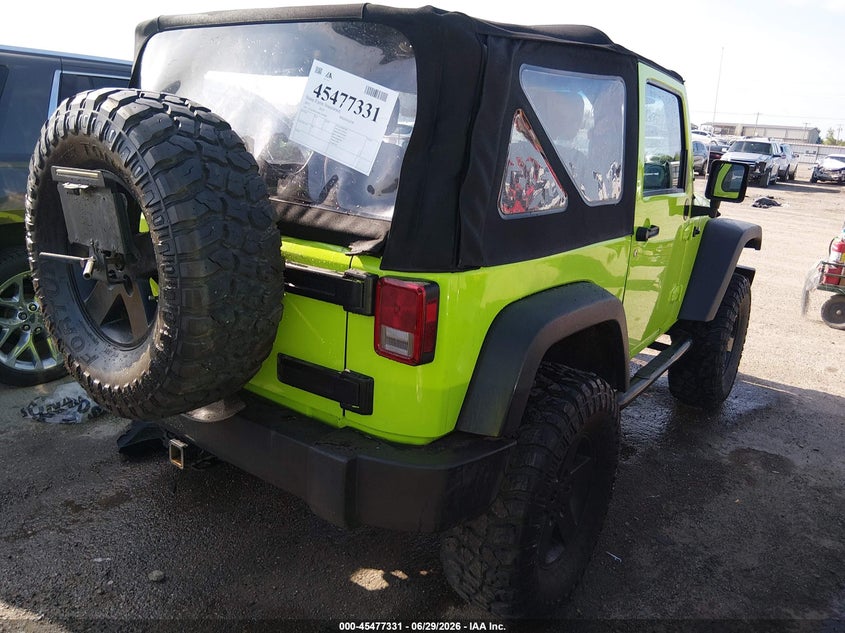 2013 JEEP WRANGLER SPORT UTILITY VEHICLE 3.6L V-6 DOHC, VVT, 285HP