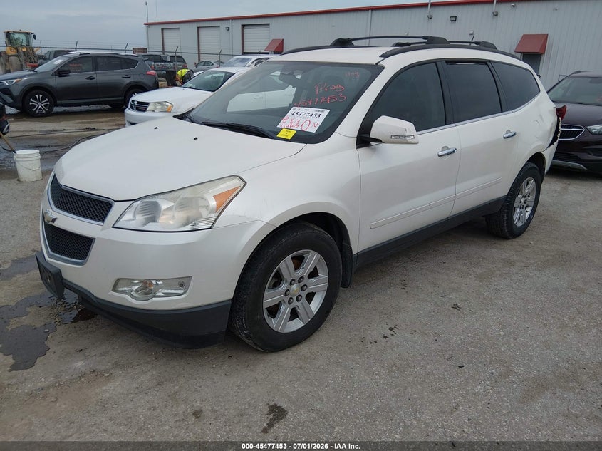 Vin: 1gnkvged8cj255368, lot: 45975628, chevrolet traverse lt w/1lt 20122