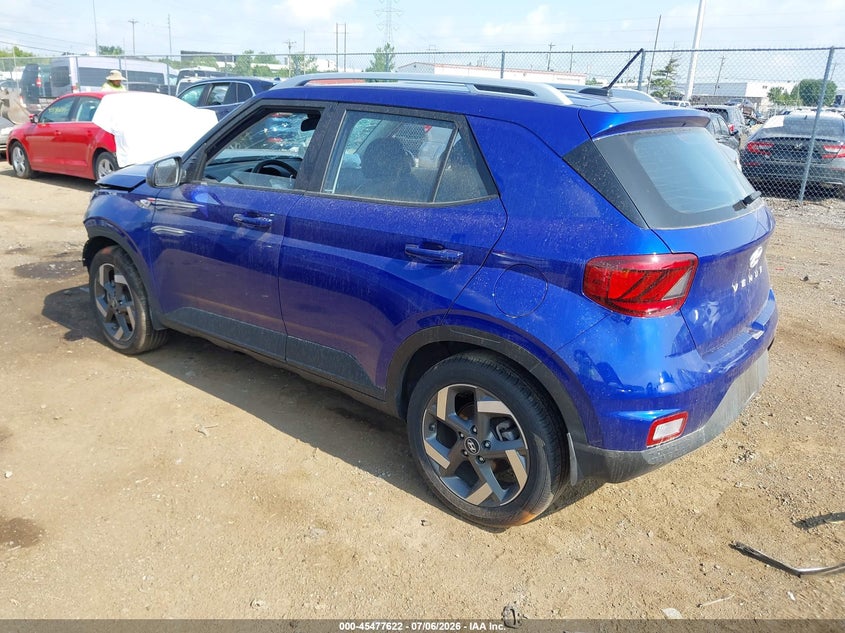 Vin: kmhrc8a38su393307, lot: 45975797, hyundai venue limited 20253