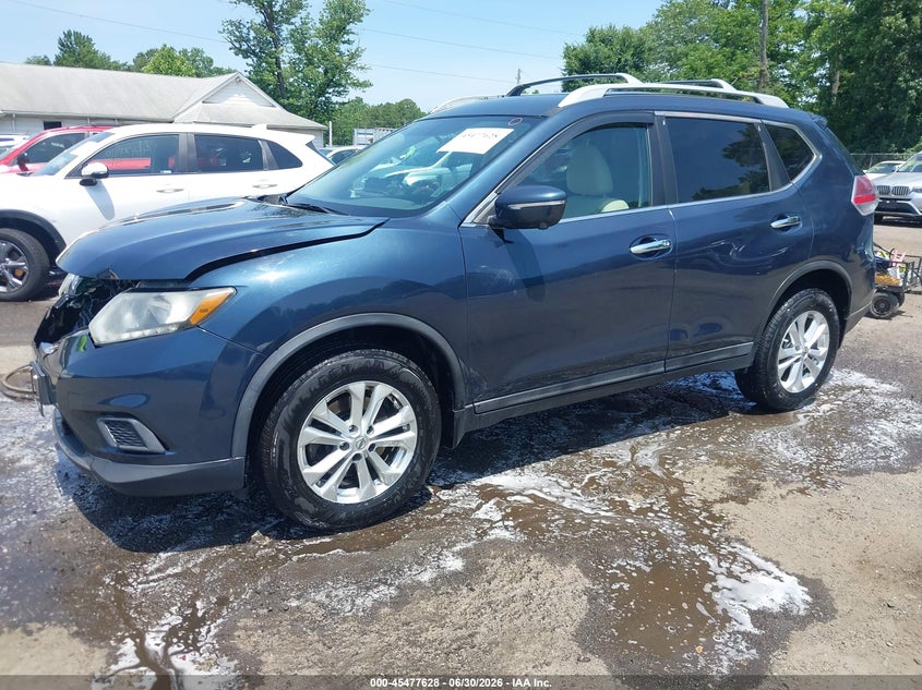 2015 Nissan Rogue, Front End, IAAI, VIN 5N1AT2MK7FC873234 — photo 2