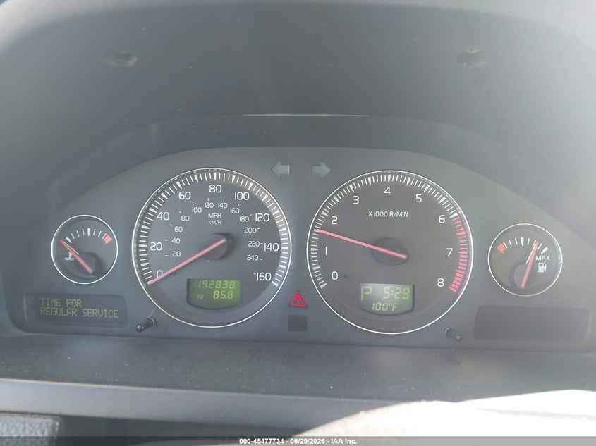 2003 VOLVO XC90 SPORT UTILITY VEHICLE 2.5L I-5 DOHC, VVT, TURBO, 208HP