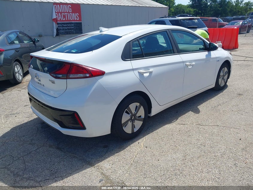 Vin: kmhc65lc8ku106721, lot: 45975914, hyundai ioniq hybrid blue 20194