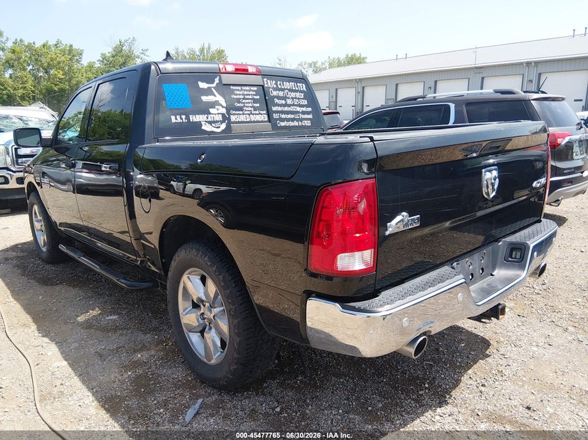Vin: 1c6rr7lt2gs309129, lot: 45975940, ram 1500 big horn 20163