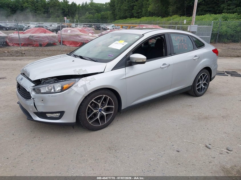 Vin: 1fadp3h28hl207532, lot: 45975945, ford focus sel 20172