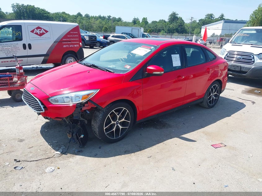 Vin: 1fadp3h21hl249802, lot: 45975973, ford focus sel 20172