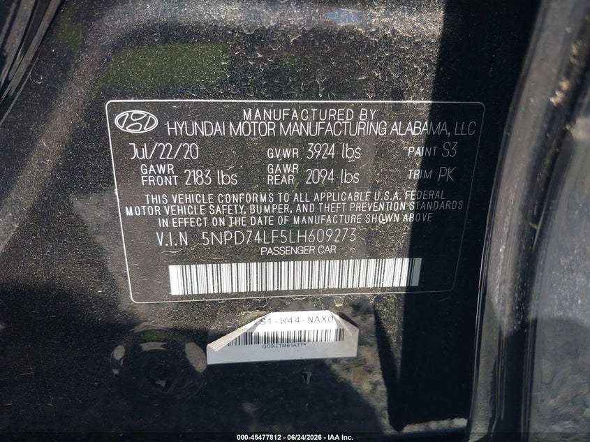 2020 HYUNDAI ELANTRA SE — Photo 9