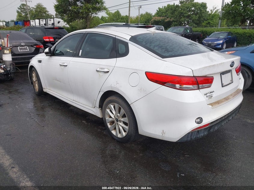 Vin: 5xxgu4l36gg006345, lot: 45976097, kia optima ex 20163