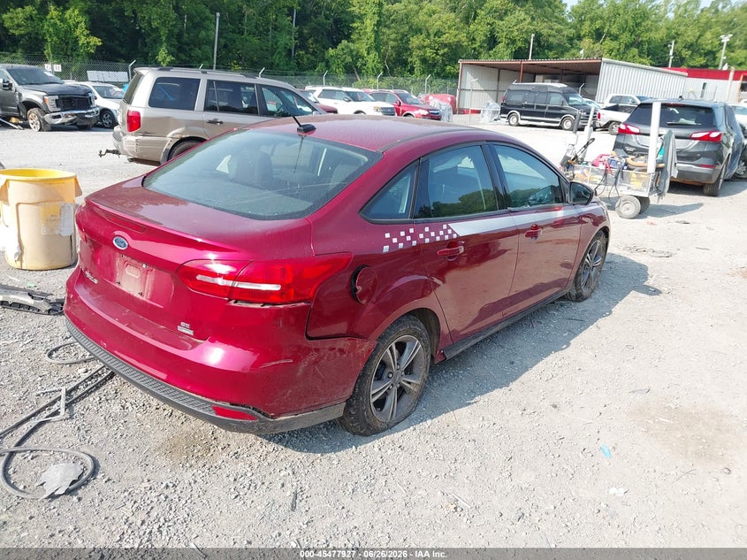 Vin: 1fadp3fe6hl302653, lot: 45976102, ford focus se 20174