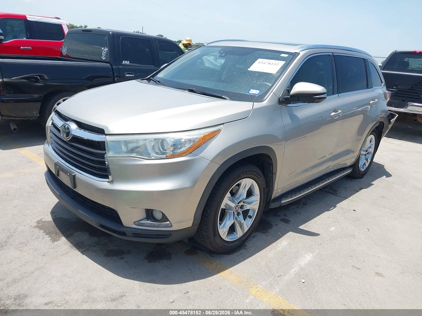 Vin: 5tdykrfh0gs144153, lot: 45976327, toyota highlander limited platinum v6 20162