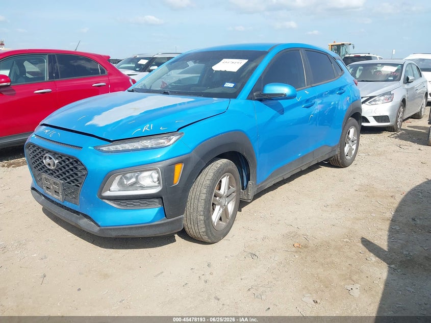 2019 Hyundai Kona Se, Rear, IAAI, VIN KM8K12AA1KU286215 — photo 2