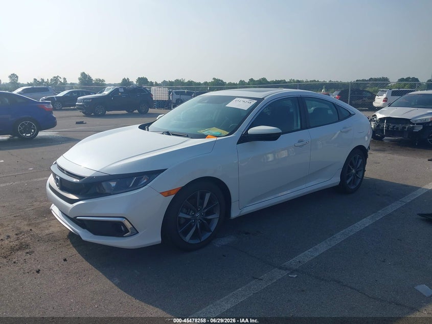 2019 Honda Civic, Удар ззаду, IAAI, VIN 19XFC1F39KE018032 — фото 2