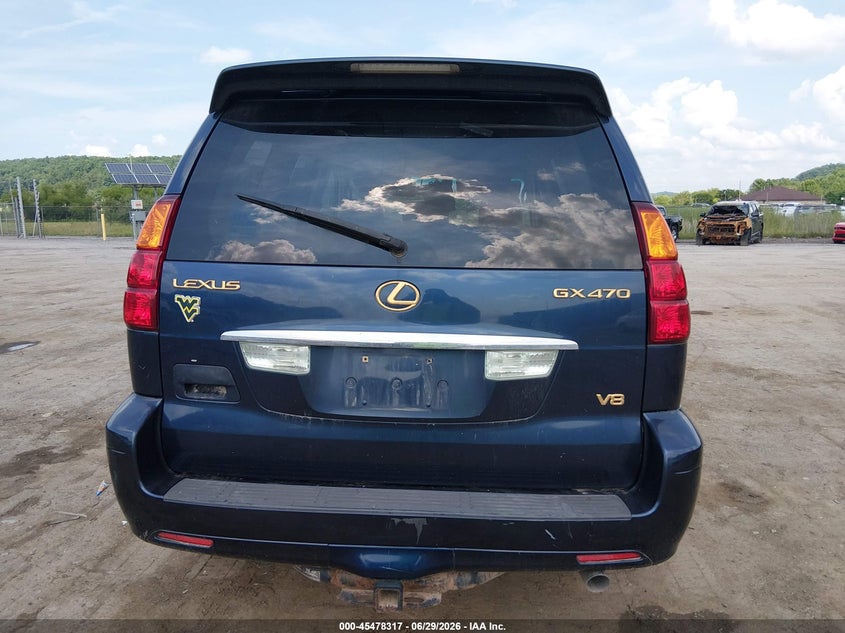 2004 Lexus Gx 470 VIN: JTJBT20X940067210 Lot: 45478317