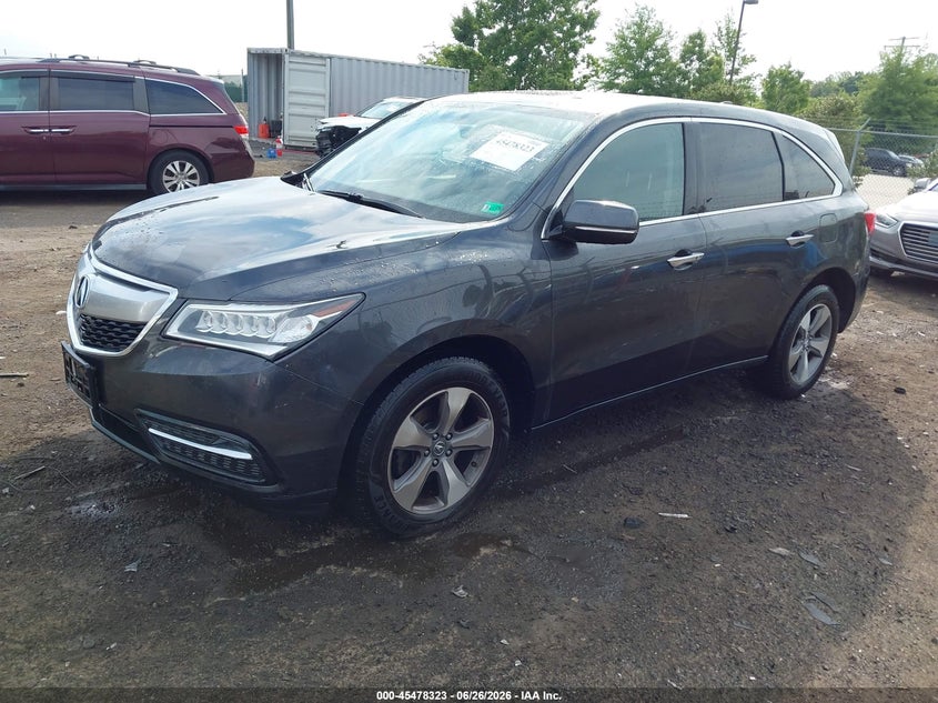 2016 ACURA MDX auction photo 2