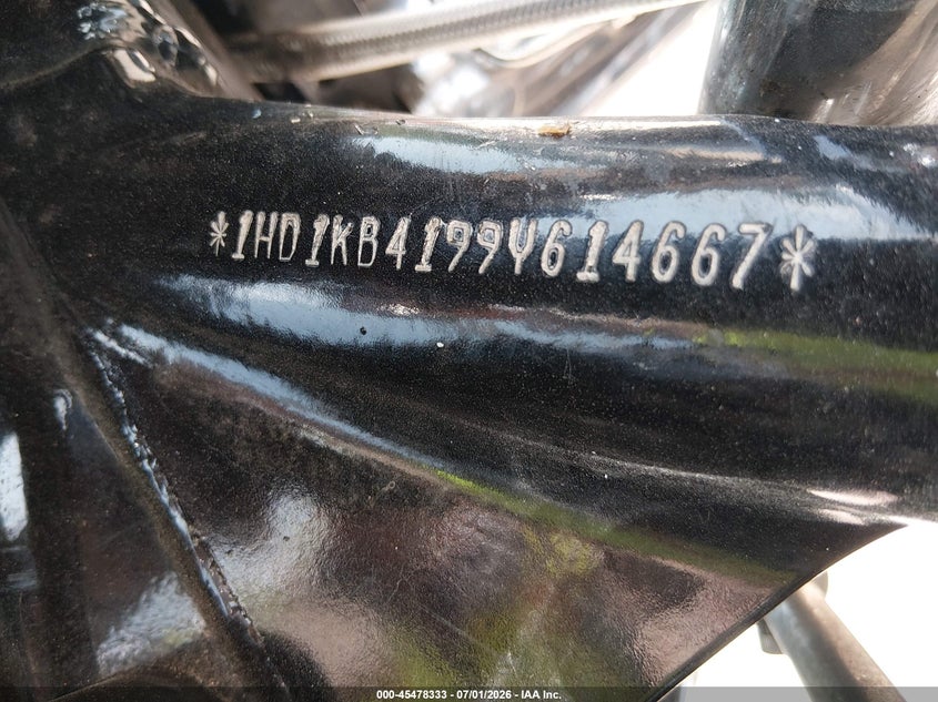 2009 Harley-Davidson Flhx VIN: 1HD1KB4199Y614667 Lot: 45478333