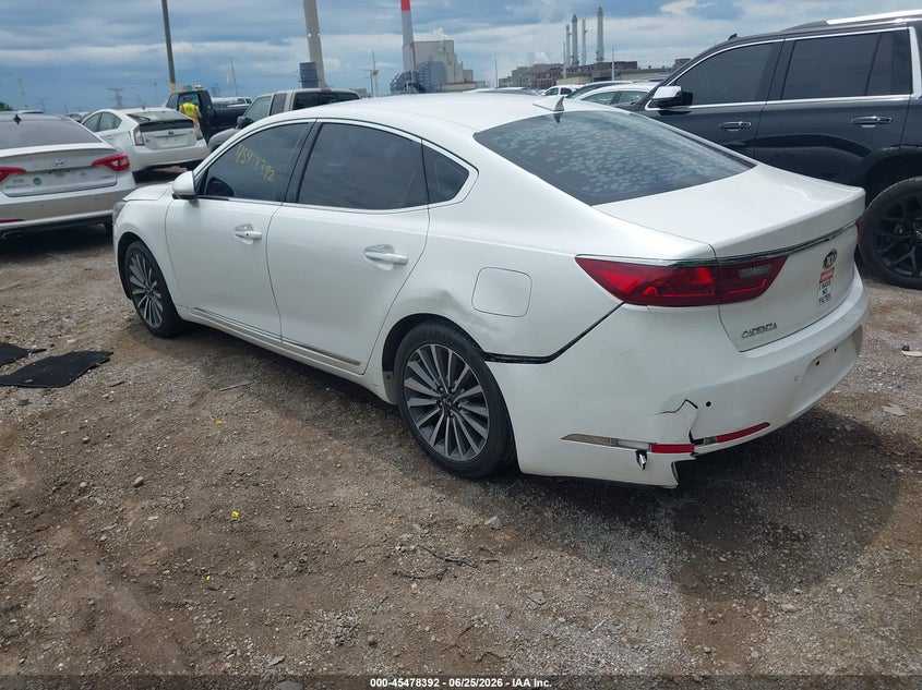 Vin: knalc4j11h5080858, lot: 45976567, kia cadenza premium 20173