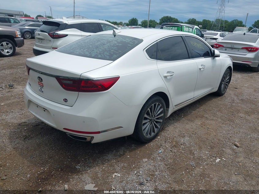 Vin: knalc4j11h5080858, lot: 45976567, kia cadenza premium 20174