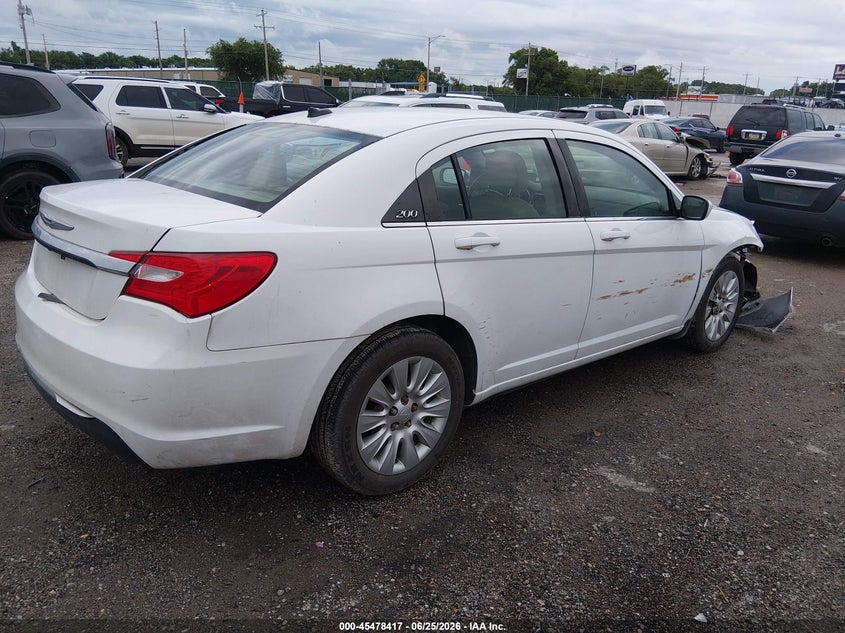Vin: 1c3ccbab1en206264, lot: 45976592, chrysler 200 lx 20144