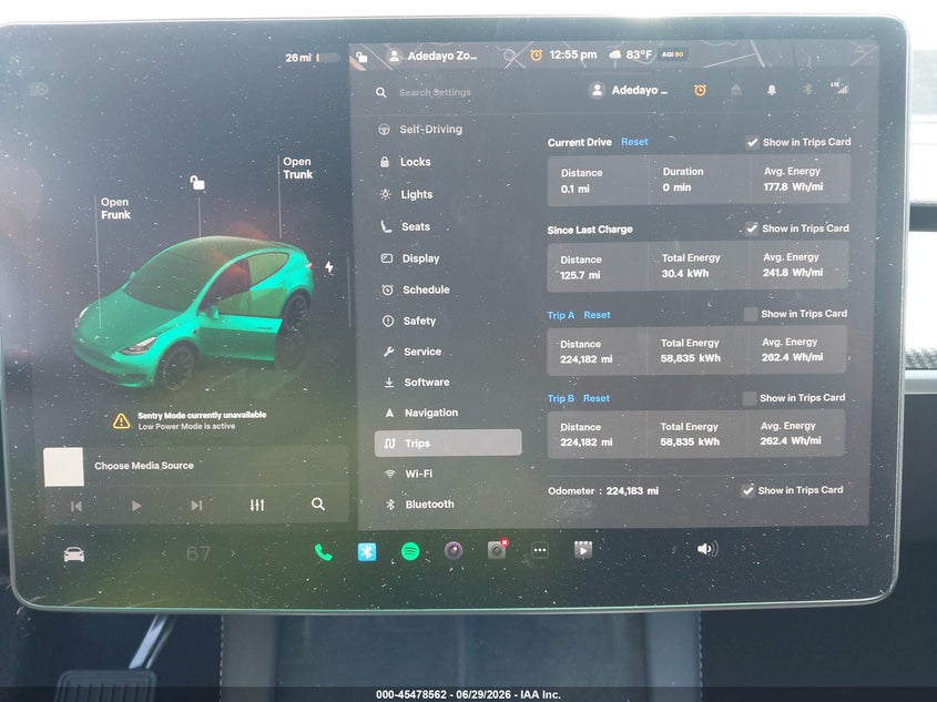 2024 TESLA MODEL Y SPORT UTILITY VEHICLE ELECTRIC