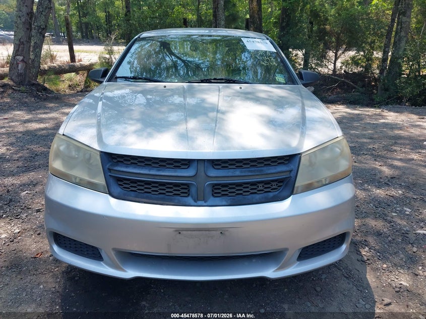 2012 Dodge Avenger Se VIN: 1C3CDZABXCN294203 Lot: 45478578