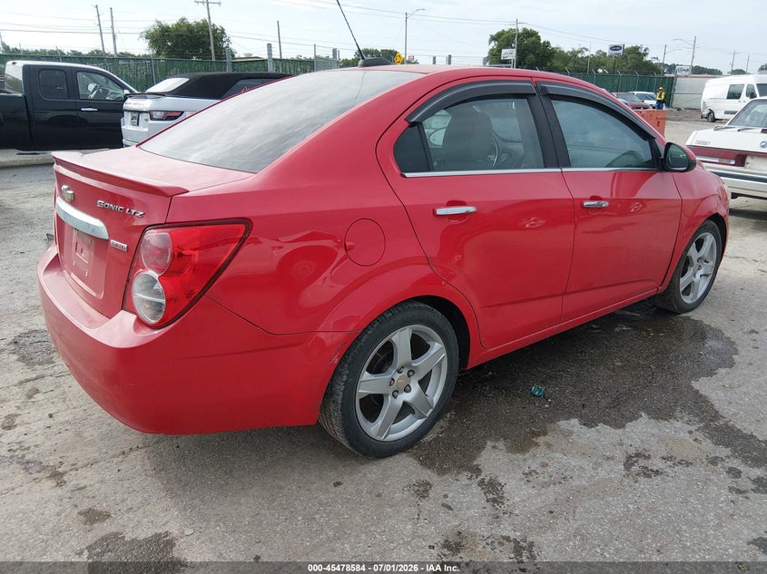 Vin: 1g1je5sb1g4169585, lot: 45976759, chevrolet sonic ltz auto 20164