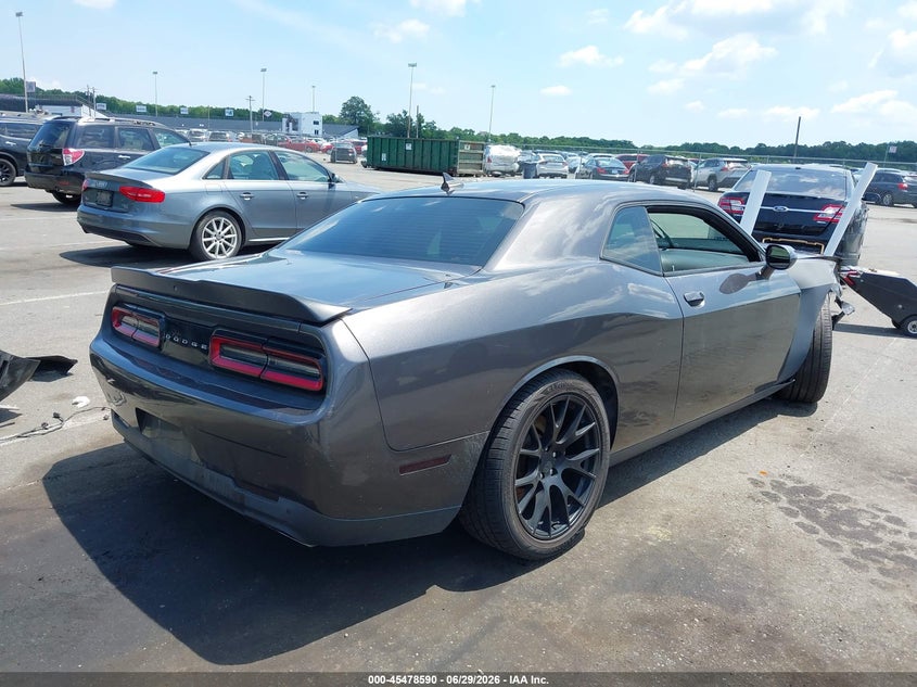 Vin: 2c3cdzfj3gh172605, lot: 45976765, dodge challenger r/t scat pack 20164
