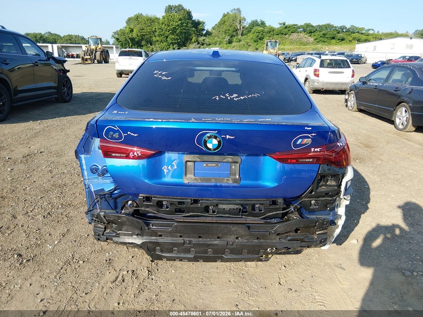 2025 BMW I4 Gran Coupe xDrive40 VIN: WBY43HD06SFU33046 Lot: 45478601