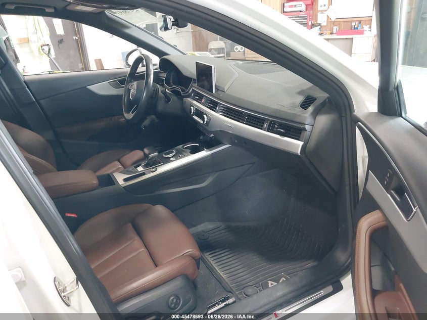 2019 AUDI A4 SEDAN 2.0L I-4 DI, DOHC, VVT, TURBO, 248HP