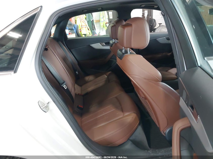 2019 AUDI A4 SEDAN 2.0L I-4 DI, DOHC, VVT, TURBO, 248HP
